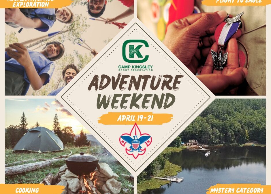 Scouts, BSA Adventure Weekend – April 19-21